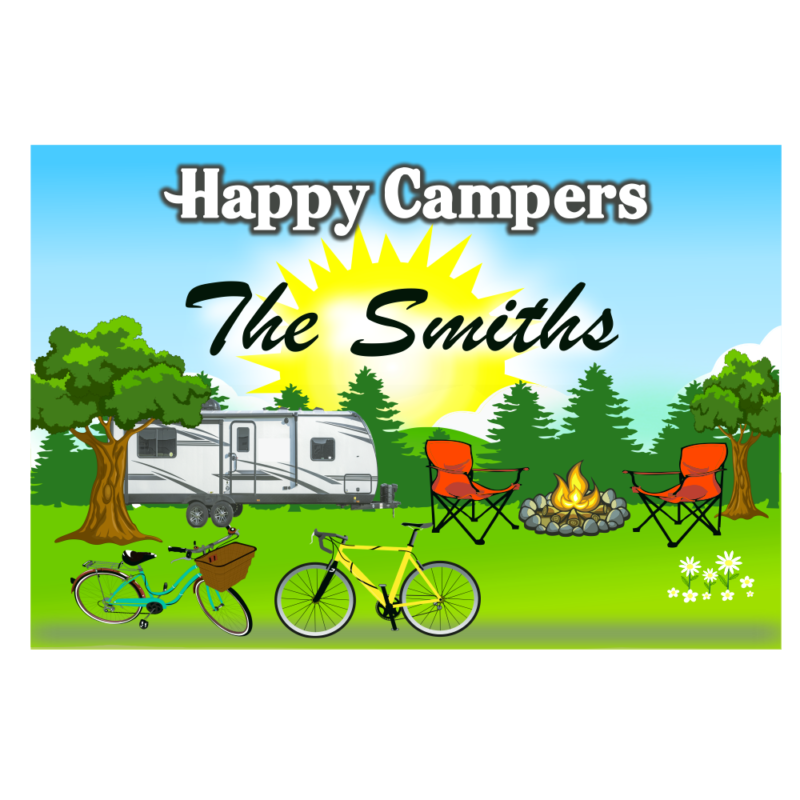 camper sign bikes