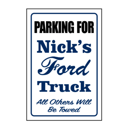 ford truck parking