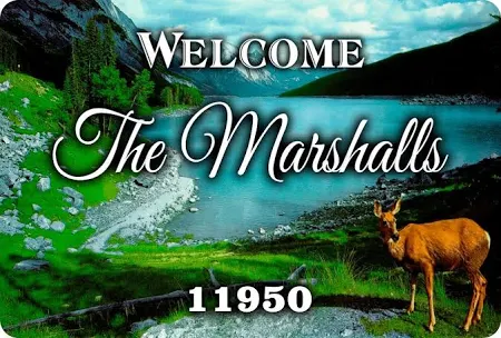 House sign featuring deer